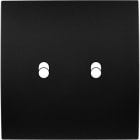 MODELEC - Façade Karo Noir Soft Touch Simple 2 Basculeurs