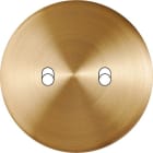 MODELEC - Façade Iris Horizon laiton satiné simple poste 2 basculeurs,magnétique