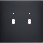 MODELEC - Façade Confidence Laiton Noir Mat Simple B2+Led Magnetique