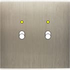 MODELEC - Façade Confidence Laiton Acier Brosse Simple B2+Led Magnetique