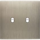 MODELEC - Façade Confidence Laiton Acier Simple 2 trous oblong