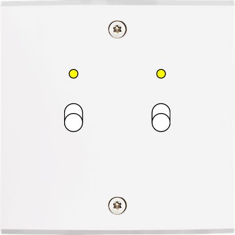 MODELEC - Façade Confidence Laiton Blanc Simple B2+Led à Vis