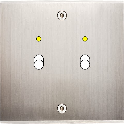 MODELEC - Façade Confidence Laiton Nickel Satine Simple B2+Led à Vis