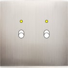 MODELEC - Façade Confidence Laiton Nickel Satine Simple B2+Led Magnetique