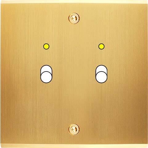 MODELEC - Façade Confidence Laiton Satine Simple B2+Led à Vis