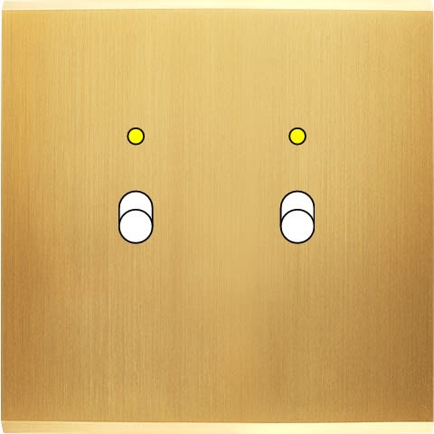 MODELEC - Façade Confidence Laiton Satine Simple B2+Led Magnetique