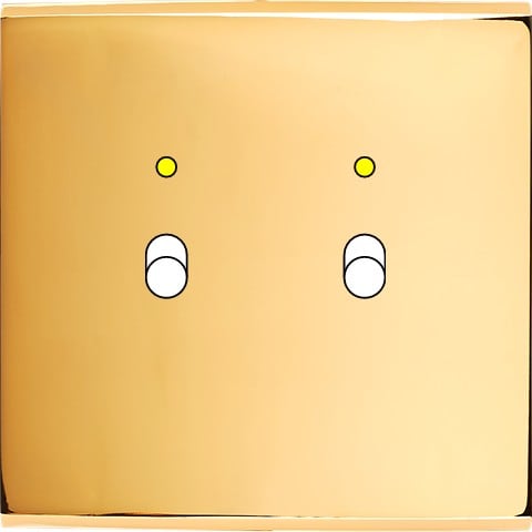MODELEC - Façade Confidence Laiton Or Miroir Simple B2+Led Magnetique