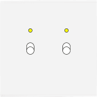 MODELEC - Façade Confidence Laiton Blanc Email Simple B2+Led Magnetique