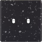 MODELEC - Façade Hitera Noir Terrazzo Simple à deux leviers. Façade à clip.