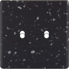 MODELEC - Façade Hitera Noir Terrazzo Simple à deux leviers. Façade à clip.