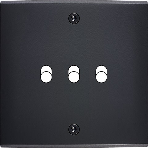 MODELEC - Façade Confidence Laiton Noir Mat Simple B3 à Vis