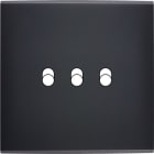 MODELEC - Façade Confidence Laiton Noir Simple 3 Basculeurs