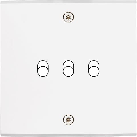 MODELEC - Façade Confidence Laiton Blanc Mat Simple B3 à Vis
