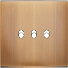 MODELEC - Façade Confidence Laiton Vieux Bronze Simple 3 Basculeurs