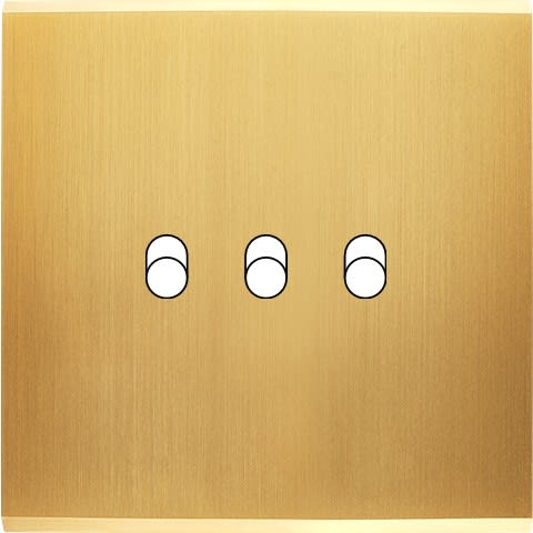 MODELEC - Façade Confidence Laiton Satine Simple 3 Basculeurs
