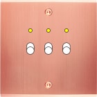 MODELEC - Façade Confidence Laiton Cuivre Satine Simple B3+Led à Vis