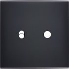 MODELEC - Façade Confidence Laiton Noir Simple 1 Basculeur 1 Push Magnetique