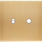 MODELEC - Façade Confidence Laiton Brosse Simple 1 Basculeur 1 Push Magnetique