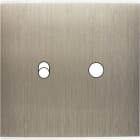 MODELEC - Façade Confidence Laiton Acier Simple 1 Basculeur + 1 Push