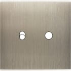 MODELEC - Façade Confidence Laiton Acier Simple 1 Basculeur + 1 Push