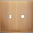 MODELEC - Façade Confidence Laiton Bronze Simple 1 Basculeur 1 Push Magnetique