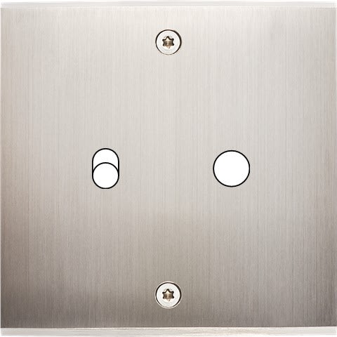 MODELEC - Façade Confidence Laiton Nickel Satine Simple B1 P1 à Vis