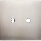 MODELEC - Façade Confidence Laiton Nickel Satine Simple 1 Basculeur 1 Push