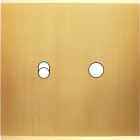 MODELEC - Façade Confidence Laiton Satine Simple 1 Basculeur 1 Push Magnetique