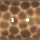 MODELEC - Façade Fascination Laiton Onde Simple 1 Basculeur + 1 Push