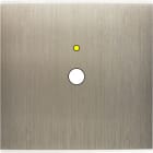 MODELEC - Façade Confidence Laiton Acier Brosse Simple P1+Led Magnetique