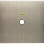 MODELEC - Façade Confidence Laiton Acier Brosse Simple P1+Led Magnetique