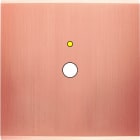 MODELEC - Façade Confidence Laiton Cuivre Satine Simple P1+Led Magnetique