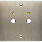 MODELEC - Façade Confidence Laiton Acier Brosse Simple P2+Led à Vis