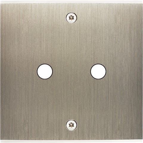 MODELEC - Façade Confidence Laiton Acier Brosse Simple P2 à Vis