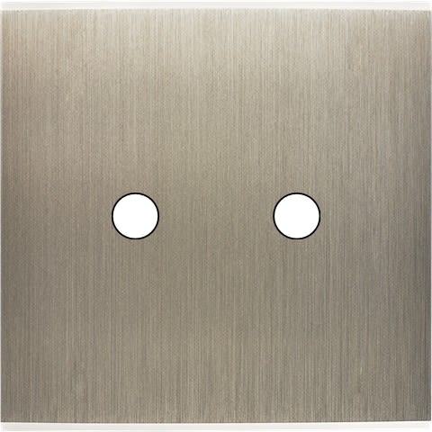 MODELEC - Façade Confidence Laiton Acier Simple 2 Push