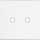MODELEC - Façade Confidence Laiton Blanc Simple 2 Push