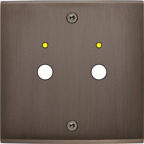 MODELEC - Façade Confidence Laiton Canon De Fusil Simple P2+Led à Vis