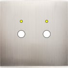 MODELEC - Façade Confidence Laiton Nickel Satine Simple P2+Led Magnetique