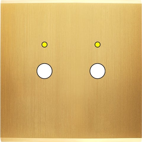 MODELEC - Façade Confidence Laiton Satine Simple P2+Led Magnetique