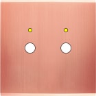 MODELEC - Façade Confidence Laiton Cuivre Satine Simple P2+Led Magnetique