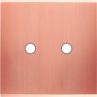 MODELEC - Façade Confidence Laiton Cuivre Satine Simple 2 Push