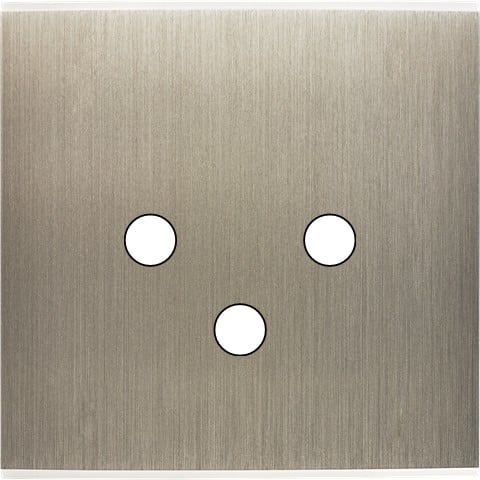 MODELEC - Façade Confidence Laiton Acier Simple 3 Push