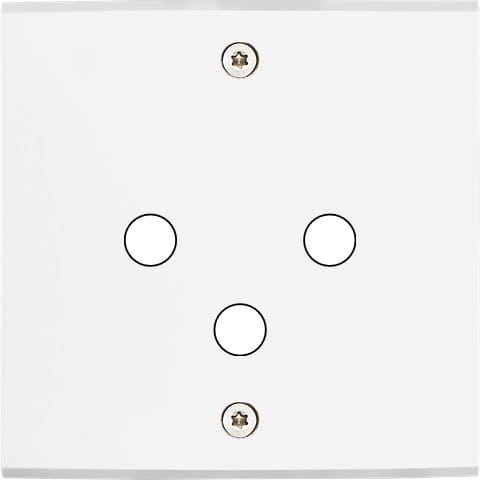 MODELEC - Façade Confidence Laiton Blanc Mat Simple P3 Non Aligne Vis