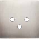 MODELEC - Façade Confidence Laiton Nickel Satine Simple 3 Push