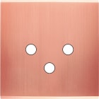 MODELEC - Façade Confidence Laiton Cuivre Satine Simple 3 Push