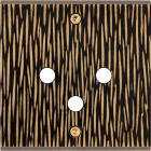 MODELEC - Façade Fascination Laiton Fauve Simple P3 Non Aligne Vis