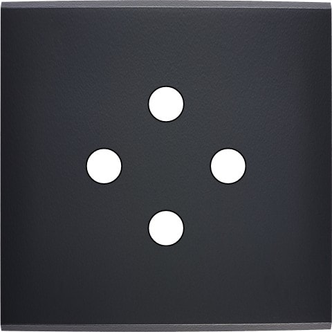 MODELEC - Façade Confidence Laiton Noir Simple 4 Push