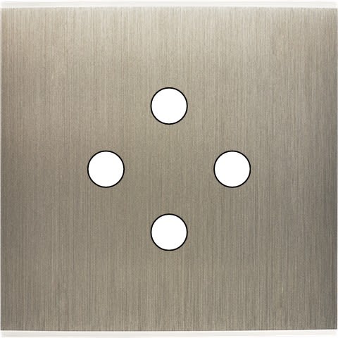 MODELEC - Façade Confidence Laiton Acier Simple 4 Push