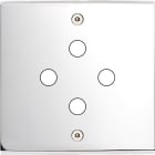 MODELEC - Façade Confidence Laiton Chrome Simple P4 à Vis