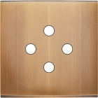 MODELEC - Façade Confidence Laiton Vieux Bronze Simple 4 Push